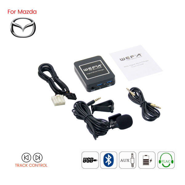 Interface Aux/Usb/Usb Charger/Bluetooth για εργοστασιακές πηγές Mazda